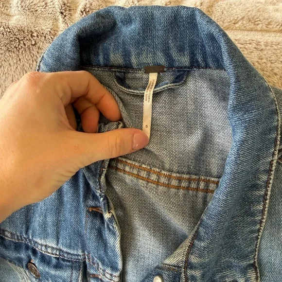 Free People Blue Jean Jacket - Picture 2 of 3